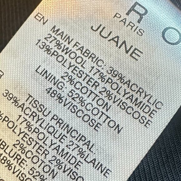 Iro Juane Jacket Open-Front Blazer Black Multi-Color Tweed Size 40 Large NWT NEW - Picture 13 of 14